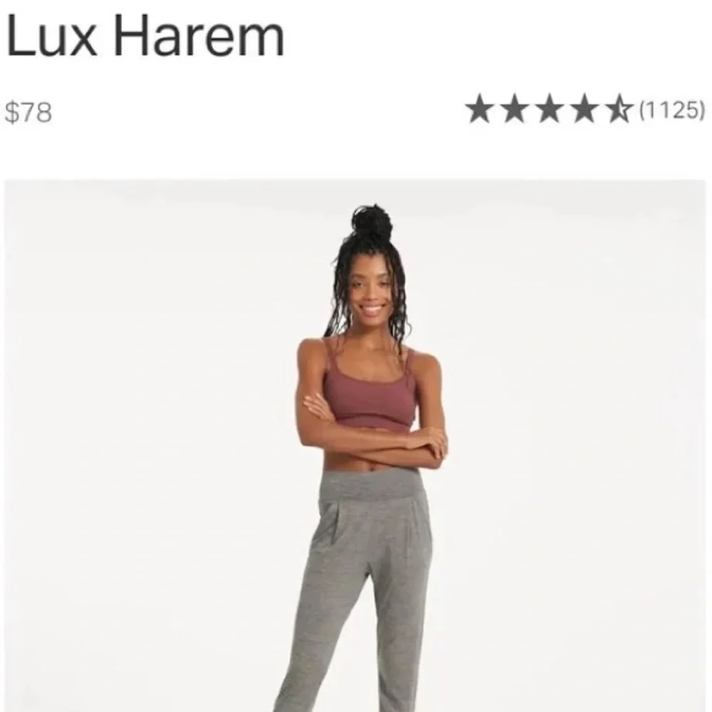 Vouri Gray Jogger Harem Sweatpants - Picture 5 of 7